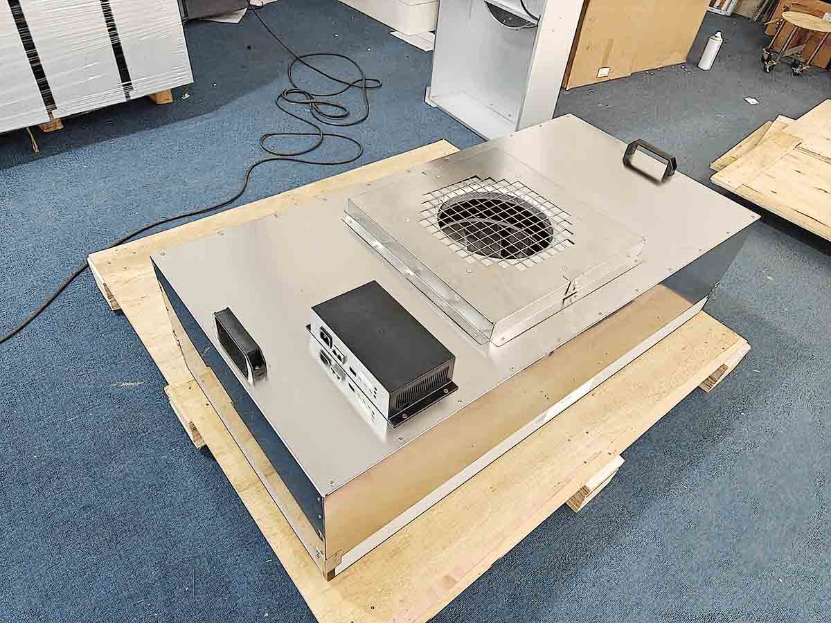 Computer Controlled EC motor Fan Filter Units for Clean Rooms with Uniform Velocity and Low Noise
