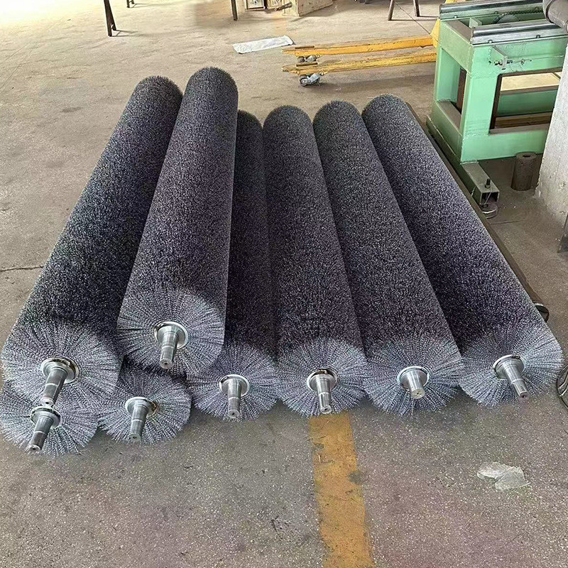 Shaft Diameter 30mm Length 500mm Steel Wire Length 60mm Outer Diameter 150mm Steel Wire Brush Roller