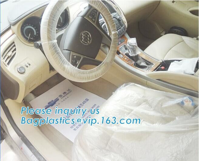 steering wheel 5 in 1 clean kits Disposable seat cover disposable steering wheel cover disposable gear shift cover dispo
