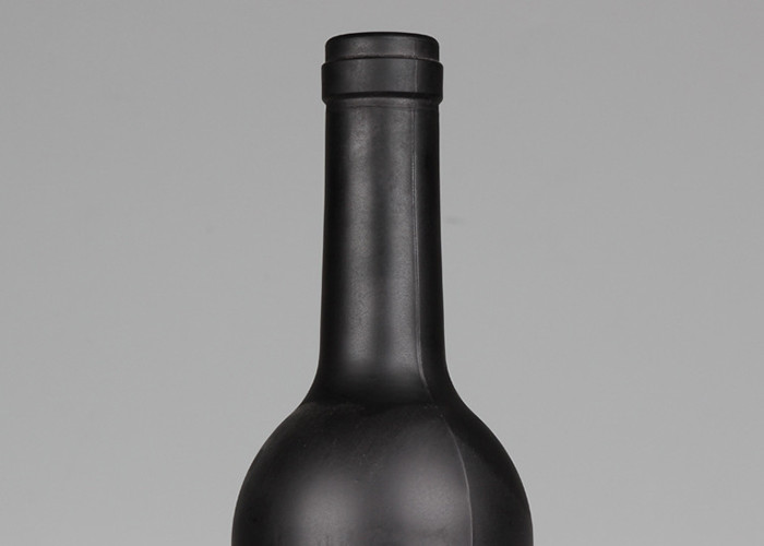 Black Frosted Wine Bottles Fashionable Appearance OEM ODM Service