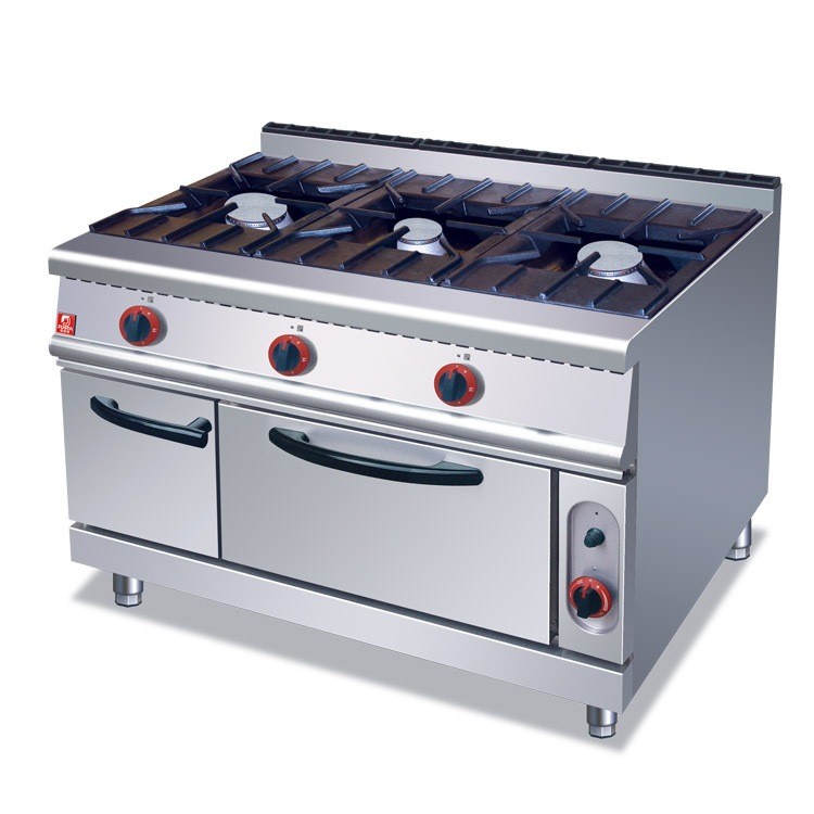 Customized 3 Burner Range Commercial Electric Range And Oven
