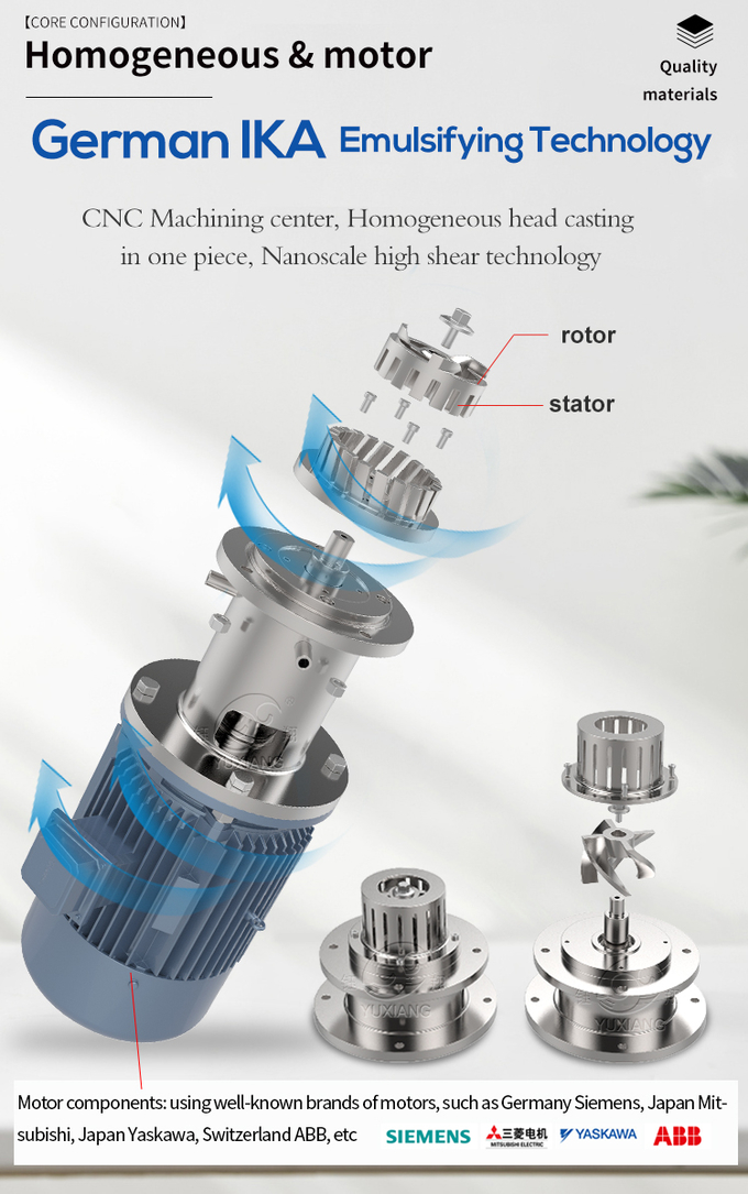 Hand Wash Homogenizing Shampoo Liquid Detergent Mixer Mixing Machine