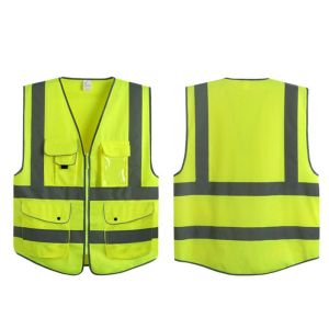 Construction High Visibility Security Vest Customized Logo Accepted