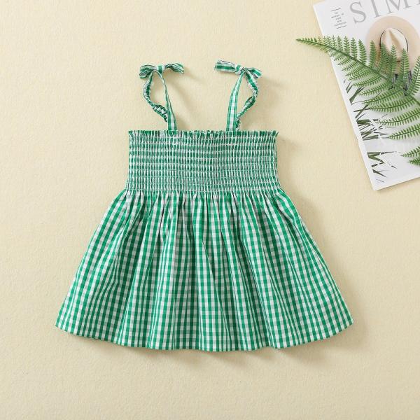 Summer Wholesale Custom Design Spandex Cotton Baby Toddler Slip Dress Baby Girls