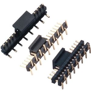 3.0A PCB Single Row Pin Header 2.54mm Pitch N Pin SMT Type With Cap Connectors