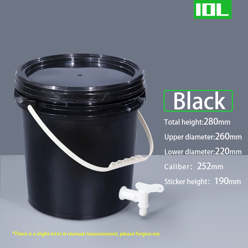 Food Grade Drink Dispenser 5 Gallon Plastic Bucket With Handle And Lids Customrized Logo