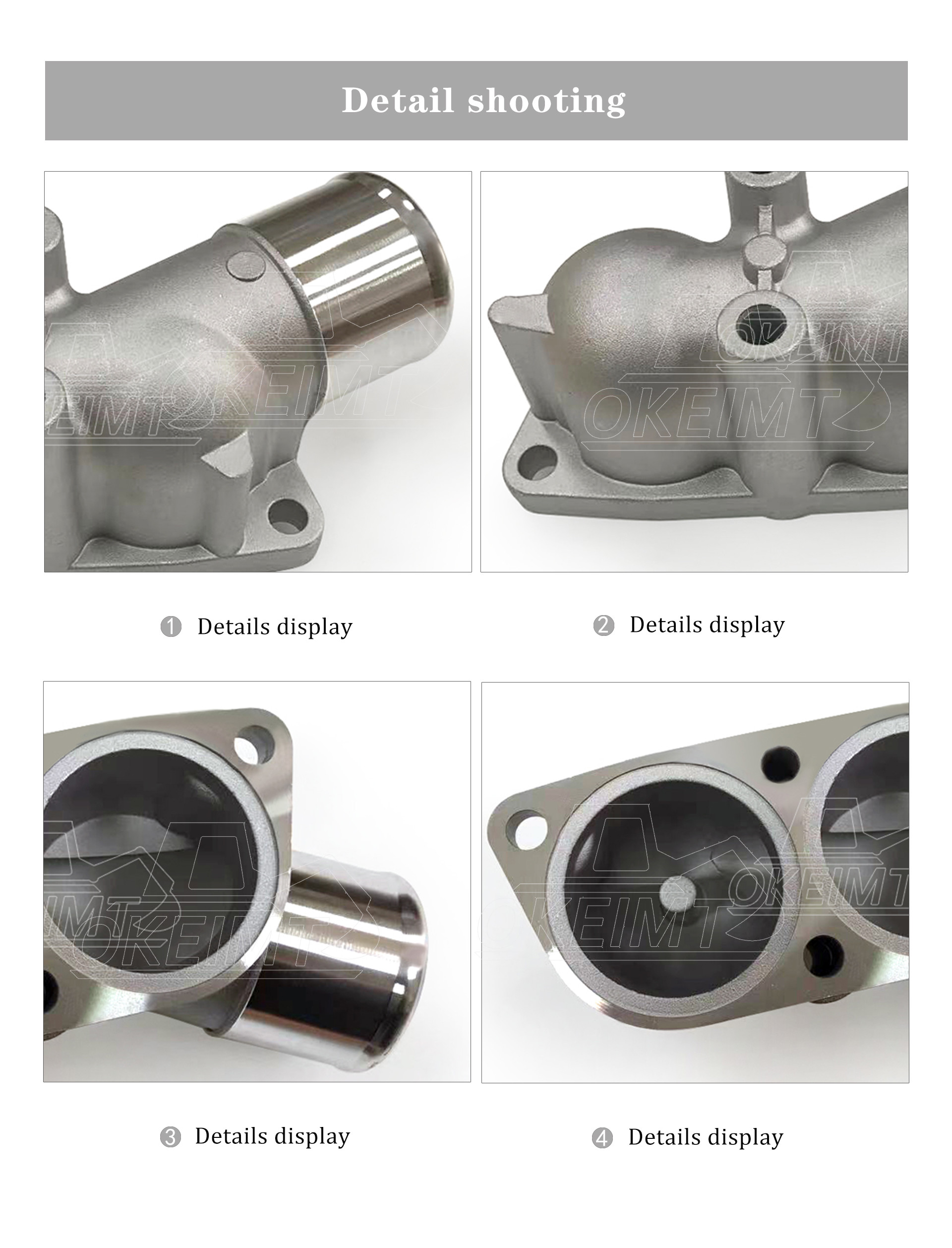 Thermostat Housing Cover 8-97602047-0 Water Outlet Pipe Suitable for ISUZU FVZ34 6HK1