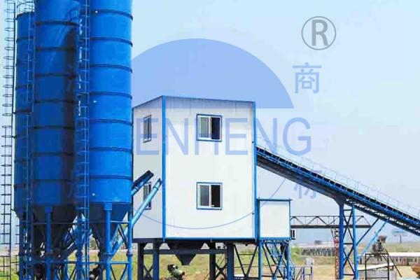 Stable 2000l Belt Type HZS120 Concrete Batching Plant 4100mm Discharge Height