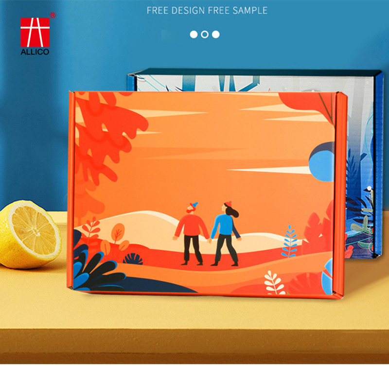Free Design Custom Logo Carton Cardboard Print Fold Gift Shipping Paper Packaging Mailer Corrugated Box