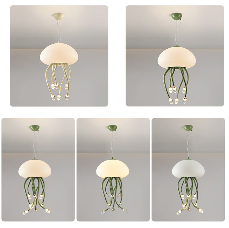 Cream style designer jellyfish chandelier minimalist and creative living room light(WH-AP-563)