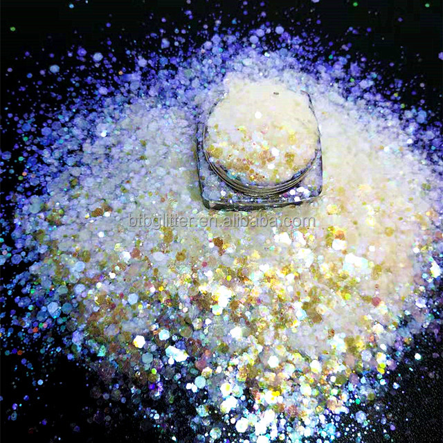 Polyester Christmas Decoration Supplies Free Samples FC FCC F NIB Glitter Mixes Shape and Benefit