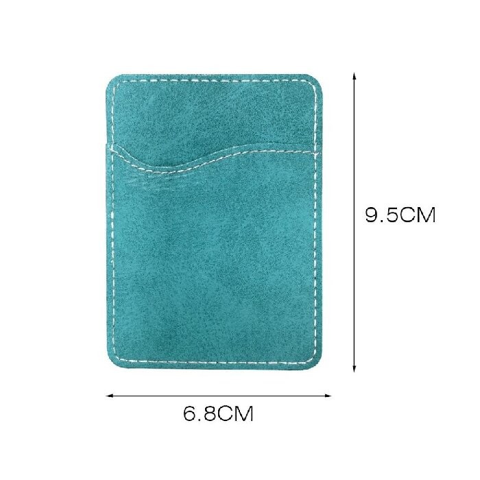 Custom Logo Sublimation Blanks Credit Card Holders Colourful PU Leather Sublimation Phone Card Holder