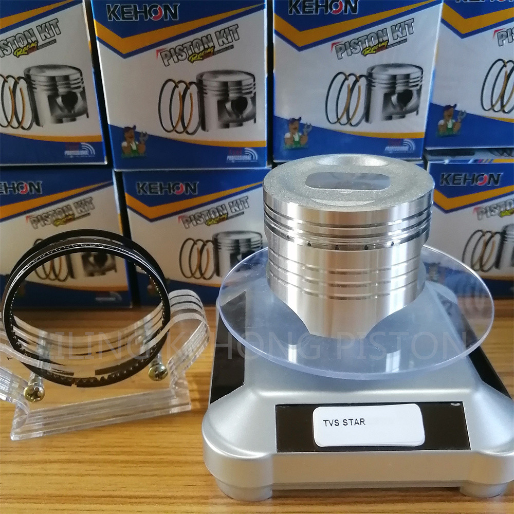 TVS100 Motorcycle Engine TVS Piston 0.074kg Aluminum Alloy Wear Resistant