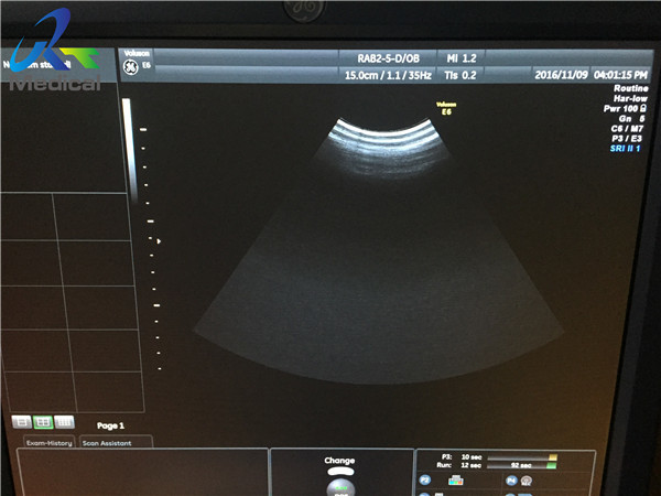 GE RAB2-5-D Wideband Curved Convex Array Transducer Probe / Digital Ultrasound