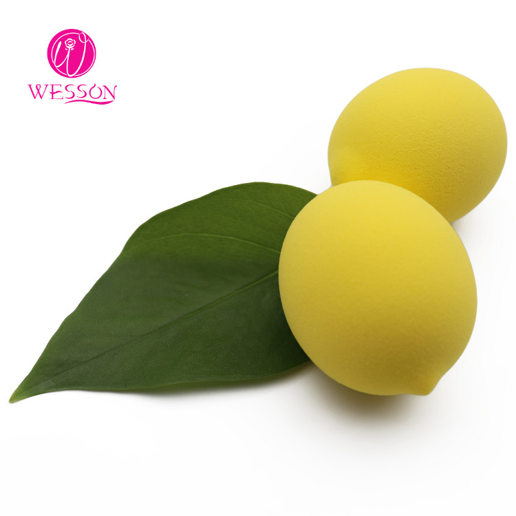 3pcs Texture Lemon Shape Cosmetic Sponge Puff Set