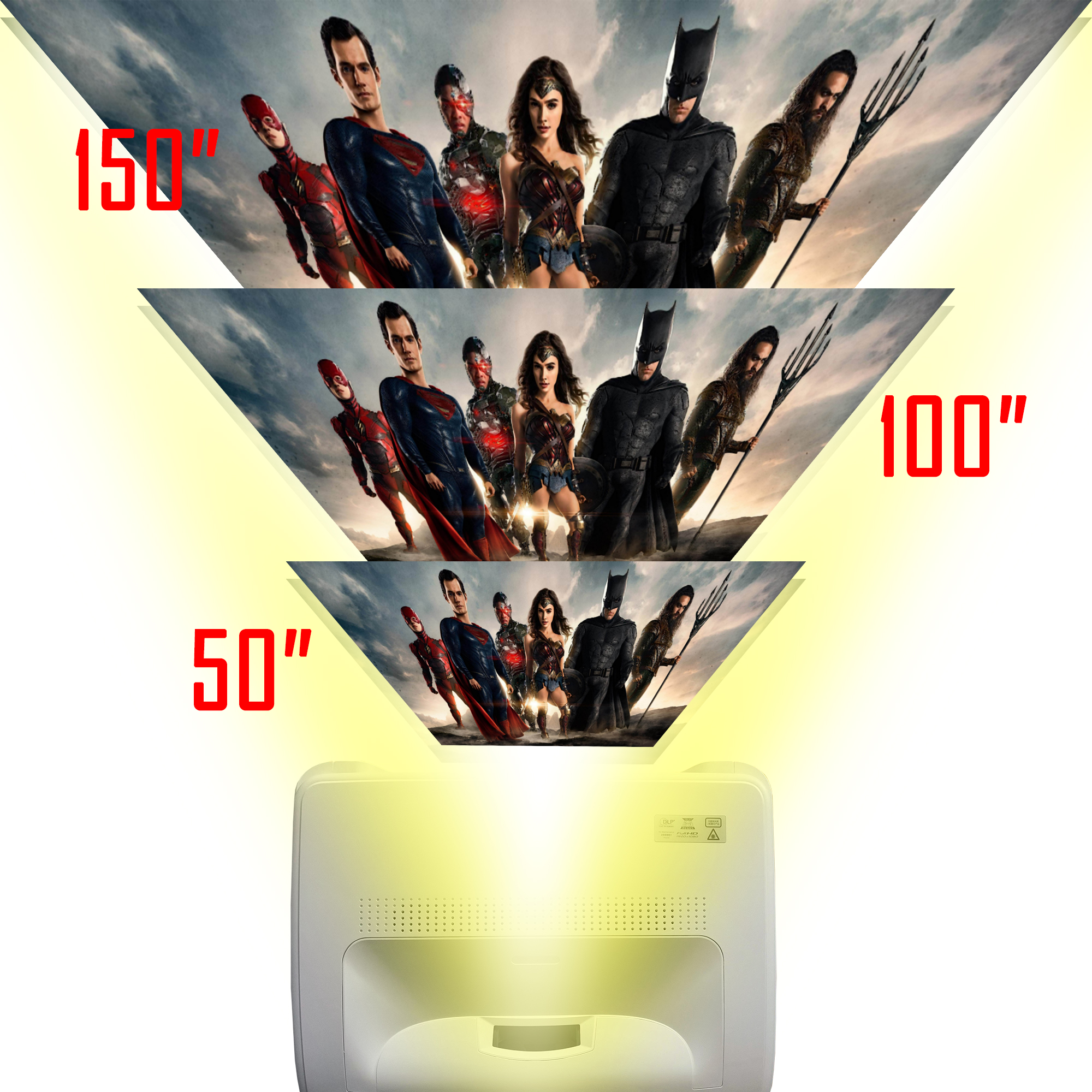 Dlp Laser TV 4K Ultra Short Throw Full Hd Movie Projector Real 4500 Ansi Lumens