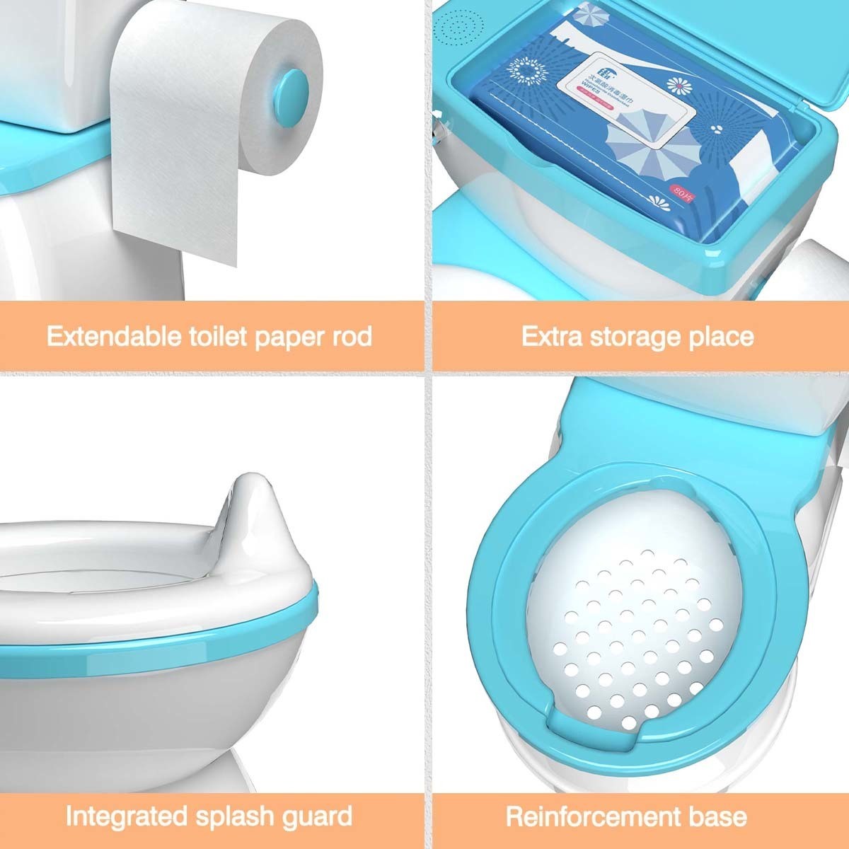 Factory Directly Supplier Baby Potty Non-Toxic Child Training Toilet Cute Cartoon Design For Toliet Trainer
