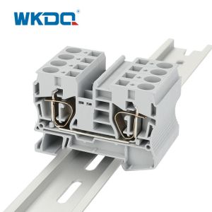 Screwless Din Rail Nylon PA66 JST 10 Spring Terminal Block
