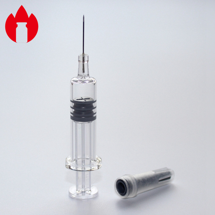 Prefilled Glass Syringe Meddical Or Cosmetic Glass Prefilled Syringe
