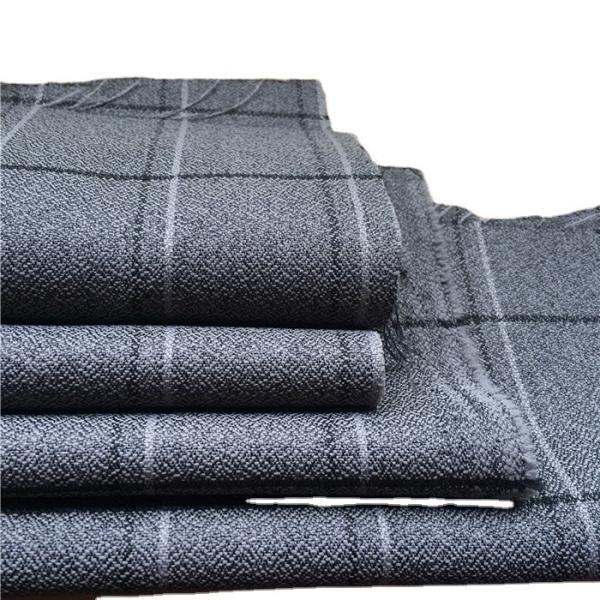 300D Polyester Cationic Big Black Line Checks Fabric for Outdoor Jackets Plaid