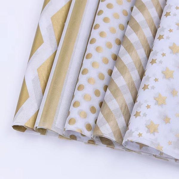 Quality Custom Tissue Paper Gift Wrapping Paper With Company Logo Garment Packaging Paper for sale