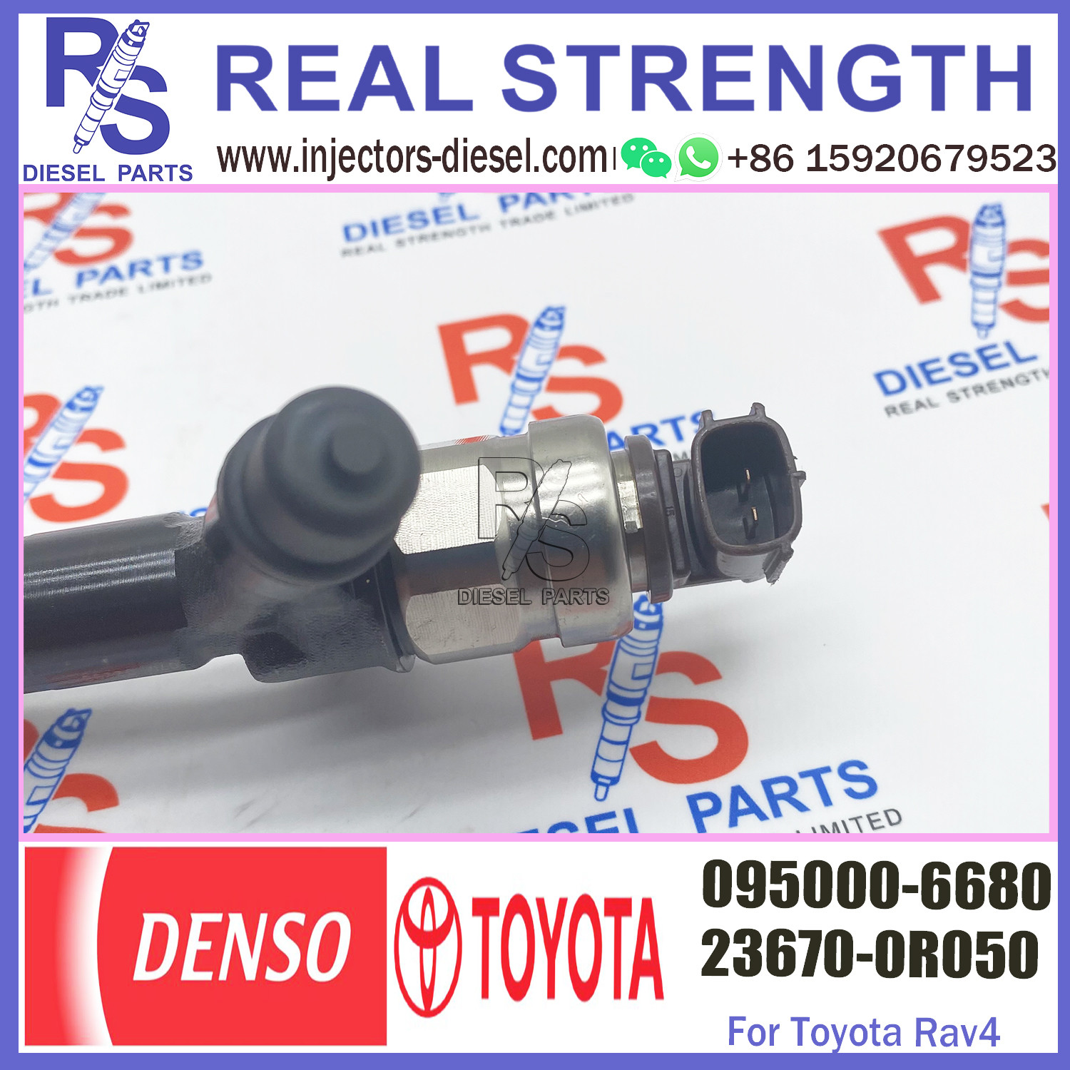 injector nozzle 23670-0R130 23670-09230 injector for Toyota 1AD-FTV 2AD-FTV common rail injector 095000-7320 095000-6680