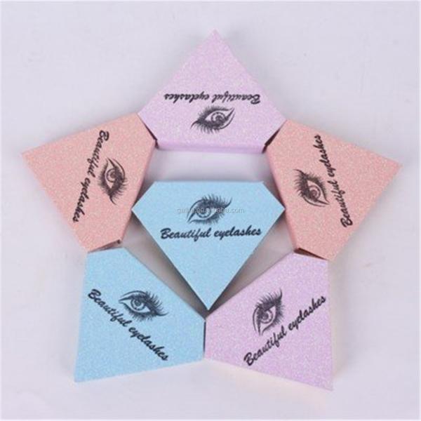 1200gsm Cardboard Eyelashes Cosmetic Box Packaging With Customized Printing