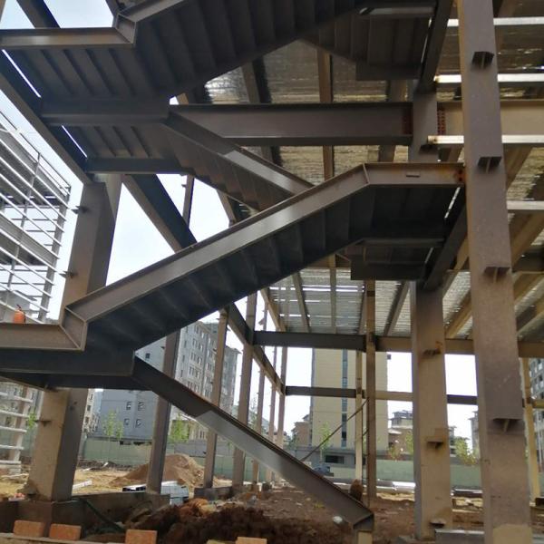 High Rise Qualified Prefab Steel Structure Construction Channel Warehouse