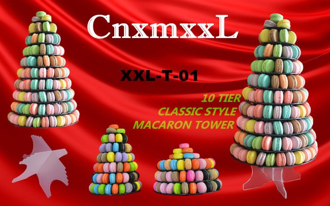 New Patent acrylic macaron display 5 Tier acrylic macaron stand tower in low price