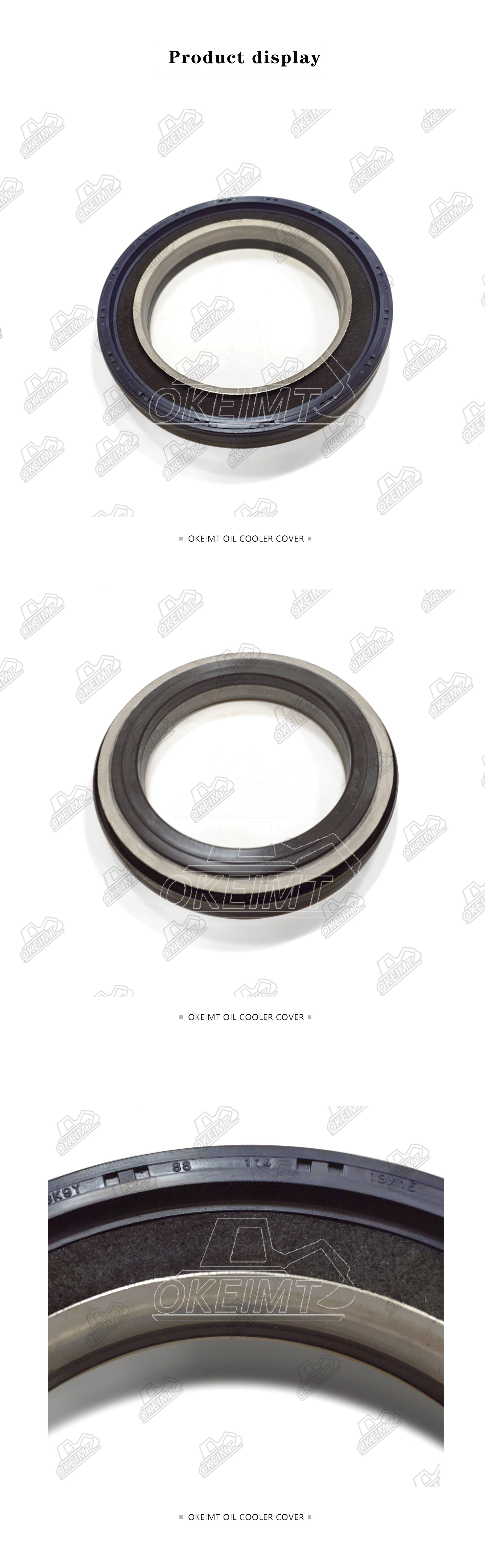 HINO J05E J08E Engine Oil Seal SZ311-79002 SZ311-01045 Front Back Rubber Metal 88*114*13*15