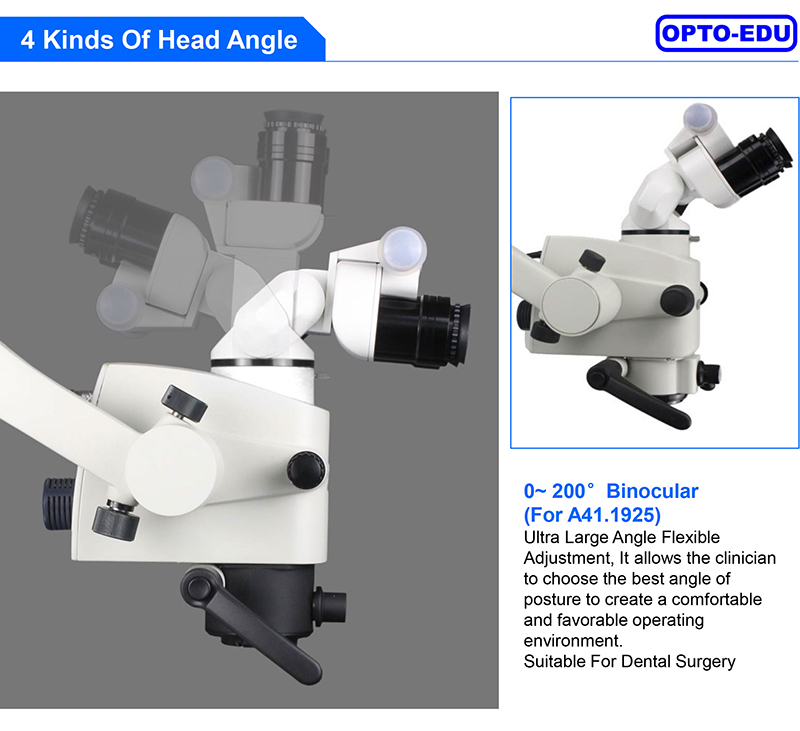 One Head Surgical Operating Microscope 0-200° Manual Zoom 2.5x~21x Dental ENT A41.1925