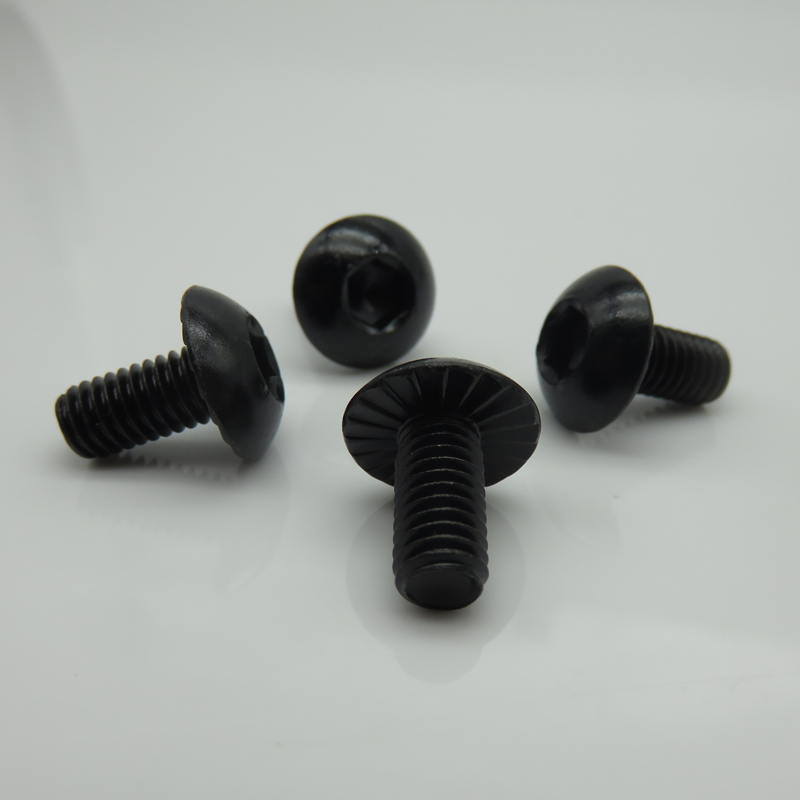 M6 12mm Thread Hex Socket Cap Screw Bolt 10.9 Alloy Steel Machine Screw with Truss Head
