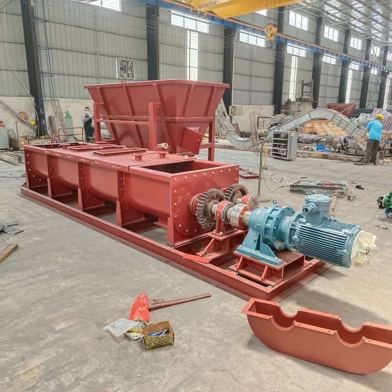 OEM Custom Stainless Steel Blender Auger Conveyor Biaxial Dust Humidifier Mixer