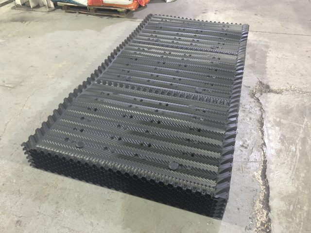 1250X2400mm Water Cooling Tower Infill Hanging Type PVC Sheet 16mm