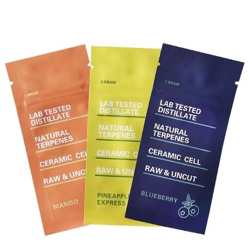 custom logo sealable plastic tobacco smoking pen wrap packaging individual single cigar package bag