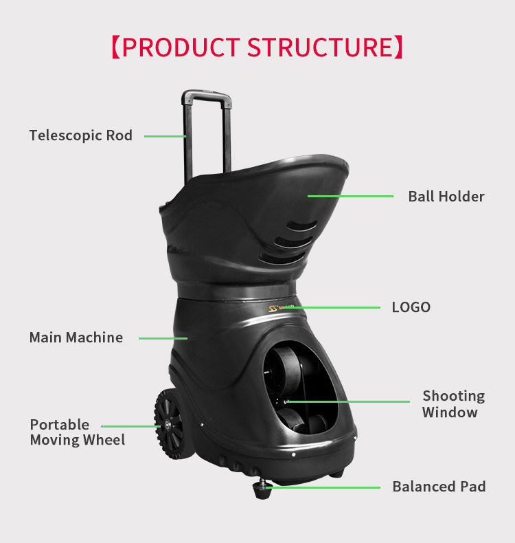 LCD Remote Control Tennis Ball Machine Siboasi T1600 For Personal And Team