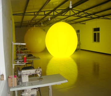 Attractive lighting inflatable planets /inflatable PVC LED hanging full printing balloons for decoration