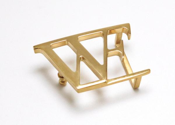 Simple Design Gold Color Stainless Steel Personalized Belt Buckles Metal