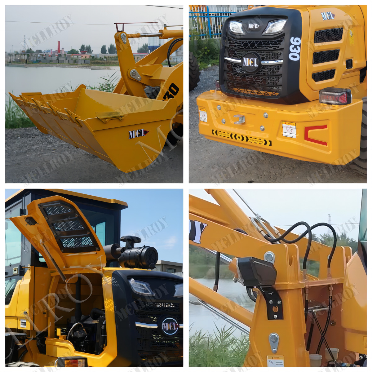 2400RPM YunNei 490 Engine Bucket Wheel Loader For Transporting