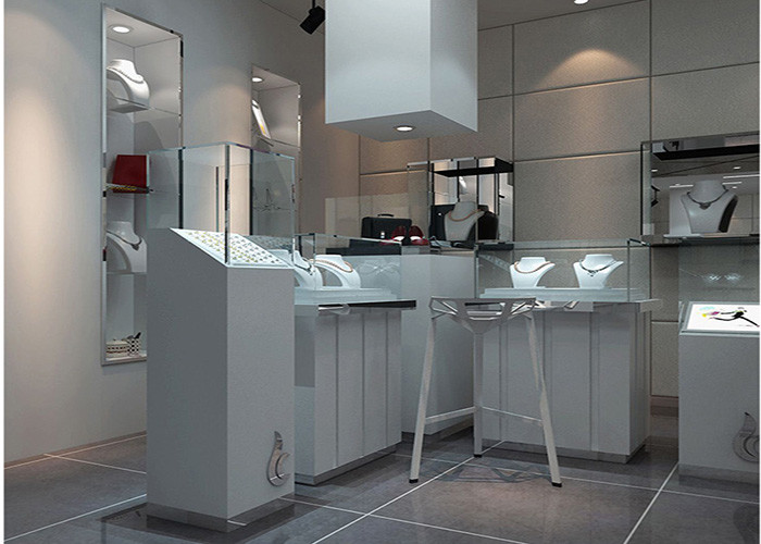 Brand Jewelry Counter Metal Display Stands , Metal Display Rack For Watches Retail Store