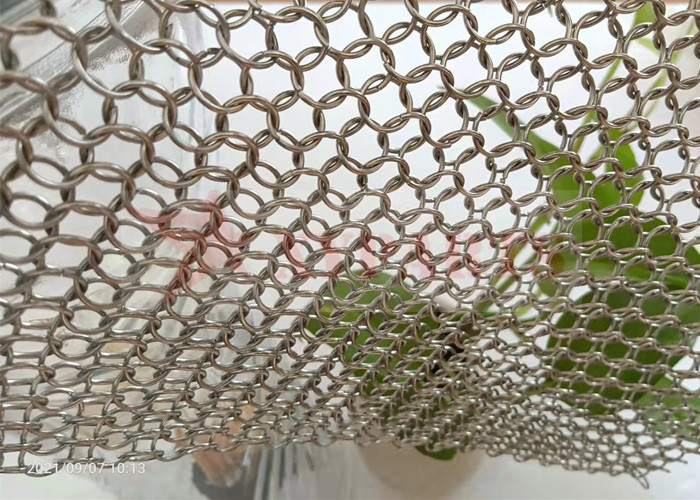 Corrosion Resistant SS316 Metal Mesh Curtain For Seaside Hotel Decoration