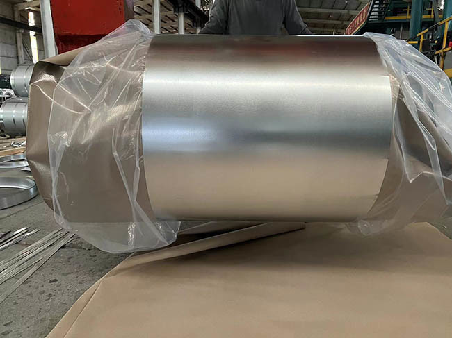 PPGL Steel Coil AKZO NOBEL PE SMP PVDF G300 G400 G450 G550 Top And Back 5+20um