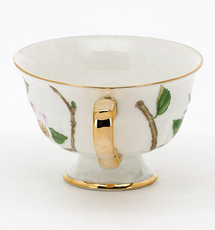 Tableware Gift Ceramic Tea Cup And Saucer Porcelain Serving For One