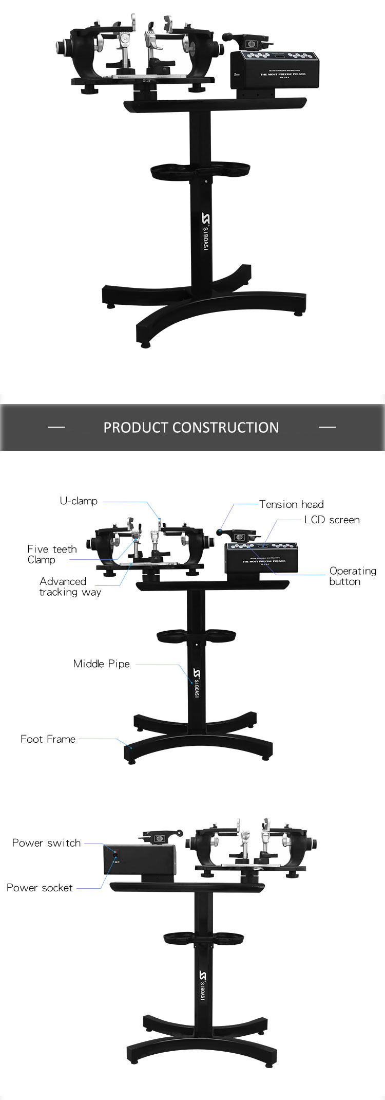 Automatic Badminton Stringing Machine Accessories String Protection System