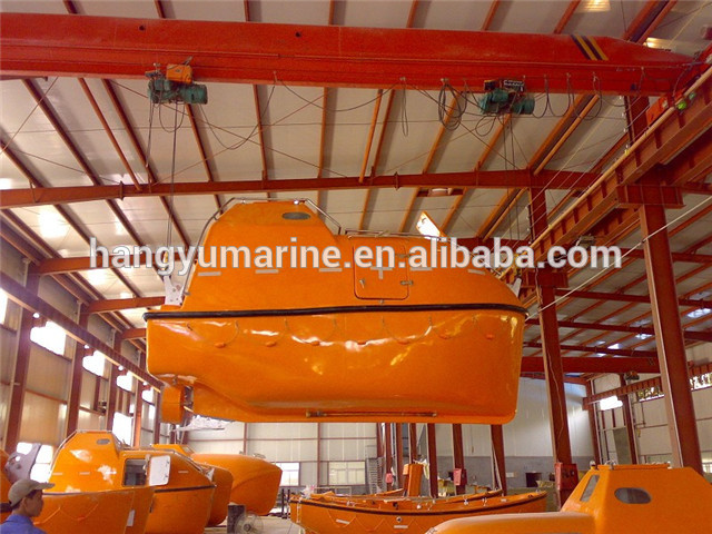 Marine totally enclosed fiberglass lifeboat for sale
