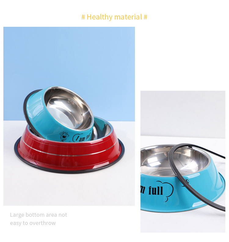 Stainless Steel Pet Cat Dog Bowls Feeders Customized Sublimation Non-Slip LCD Display NO