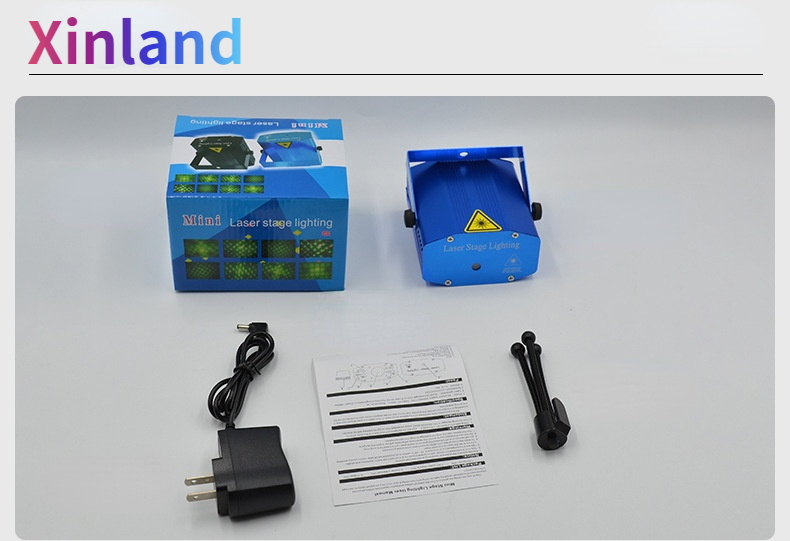 RGB DJ Disco Stage Laser Light Sound Activated, Laser Lights DJ Laser Projector for Home Party