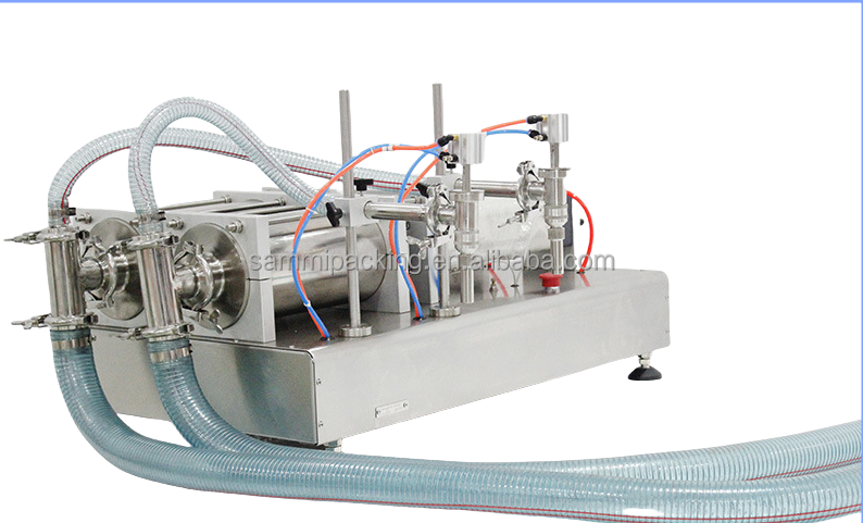 Full Pneumatic Double Head Table Top Liquid Filling Machine with 1% Filling Accuracy