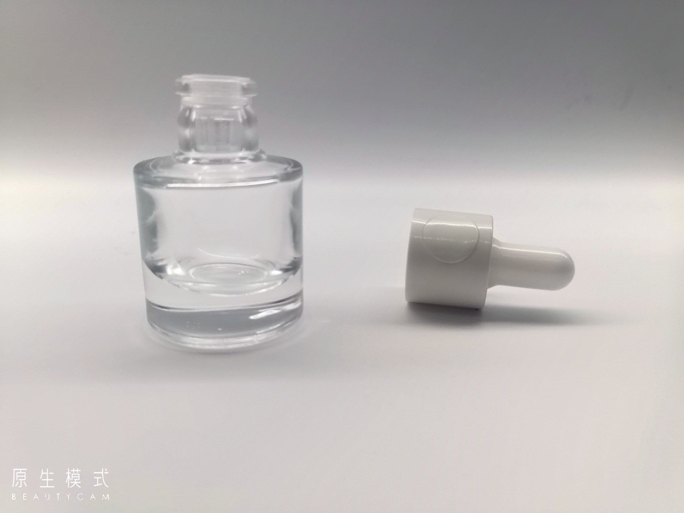 15ml Glass Button Dropper Bottle Silkscreen Printing Logo For Skincare Serum