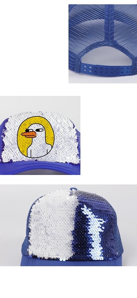 Customized Sequin Sublimation Baseball Cap For Photo Printing